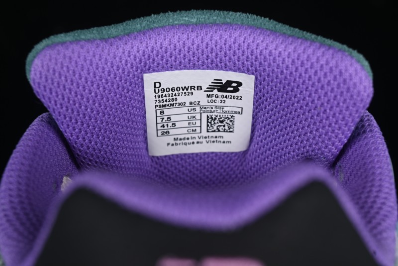New Balance 9060 Retro Casual Running Sneakers with ABZORB Cushioning Technology - U9060WRB