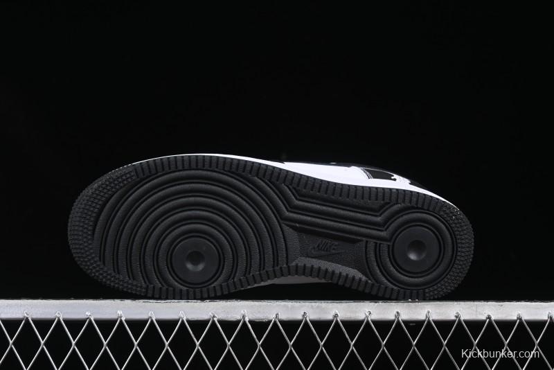 Nike Air Force 1 '07 Low Burberry Collaboration Black White Cow Print Casual Sneakers - DF0188-029