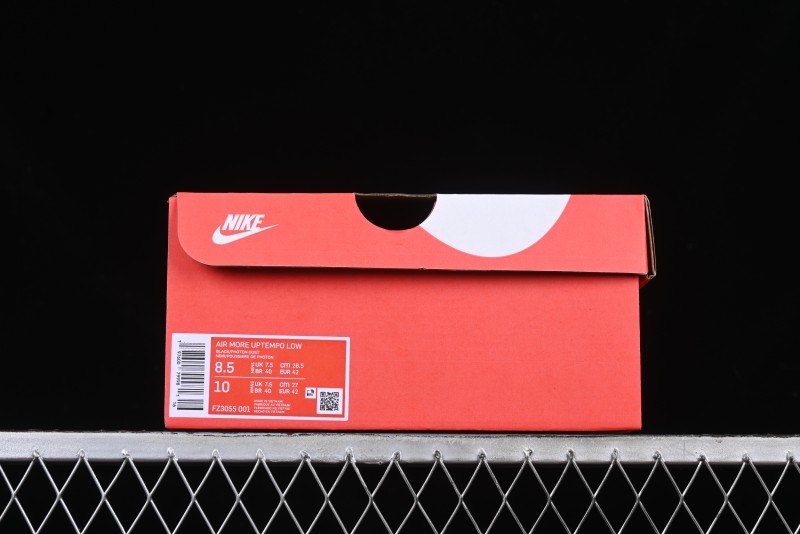 Nike Air More Uptempo Retro Basketball Shoes with Breathable Mesh Upper - FZ3055-001