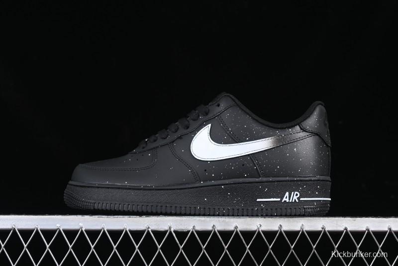 Nike Air Force 1 '07 Low Casual Sneakers with Black Splatter Design - ZH0316-046