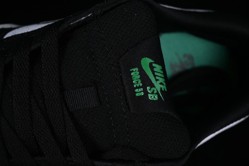 Nike SB Force 58 Low - Emerald Green, Black & White Skateboarding Shoes