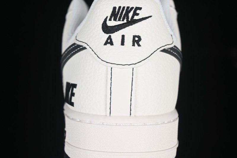 Nike Air Force 1 '07 Low Custom Casual Sneakers with Multiple Swoosh Design - HH7518-068