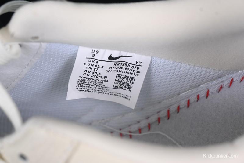 Nike Air Force 1'07 Low Supreme Collaboration Rice Wine Red Casual Sneakers - KK1988-070