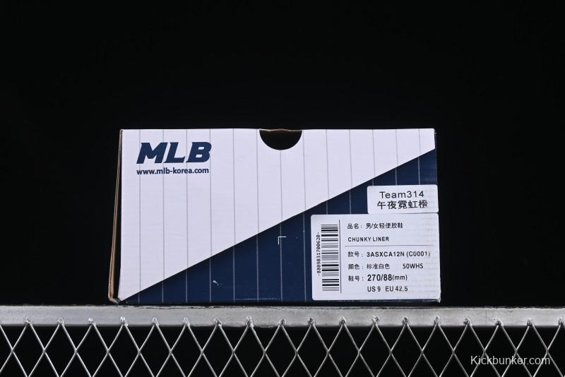 NY Yankees Black Leather Sneakers – Bold Orange Logo Edition