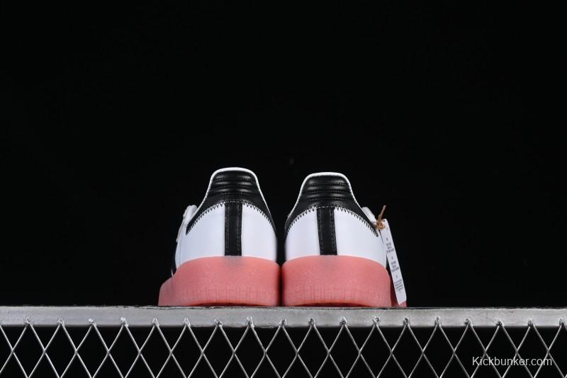 Adidas Samba Classic – White/Black with Pink Translucent Sole