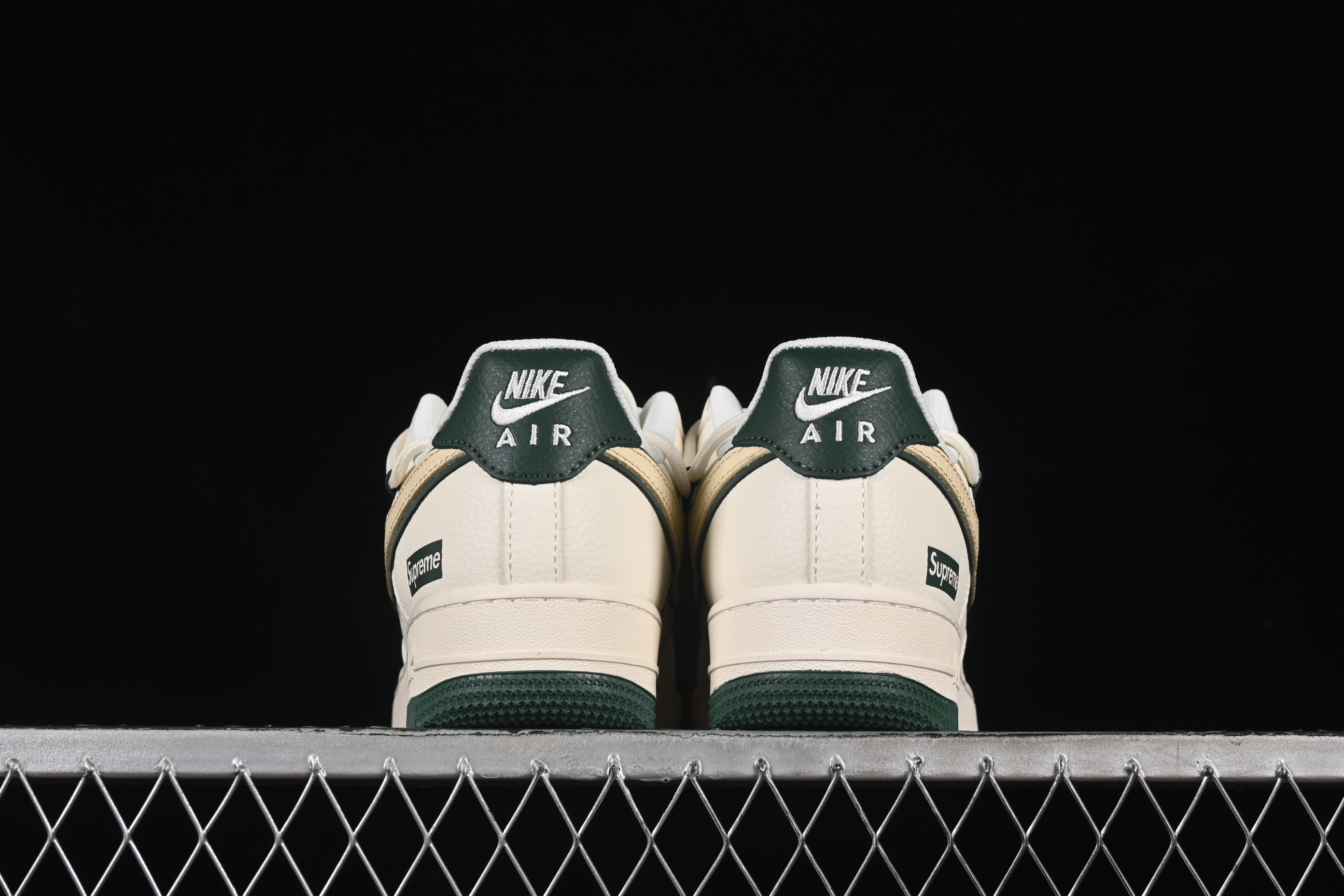 Nike Air Force 1 '07 Low Supreme Casual Sneakers with Custom Leather and Full-Length Air Cushion - DM6868-057
