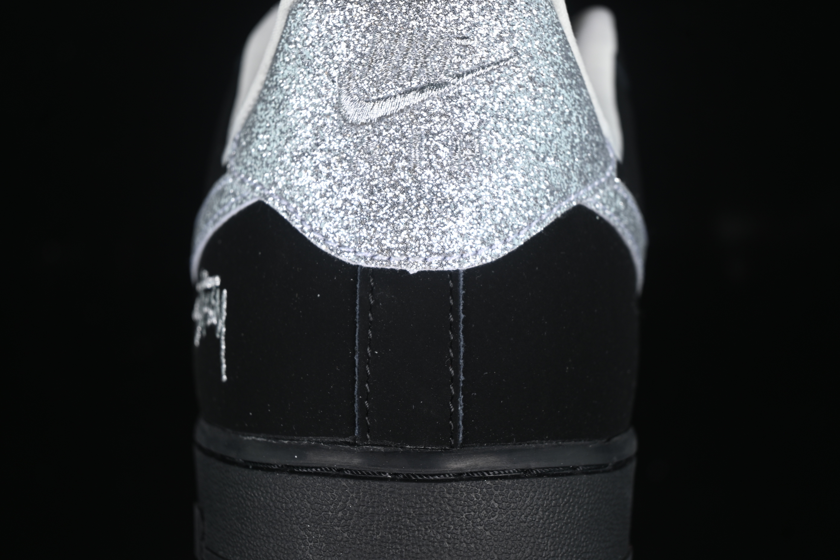 Nike Air Force 1 '07 Low Stussy Collaboration Silver Swoosh Starry Sky Casual Sneakers - DF0188-043