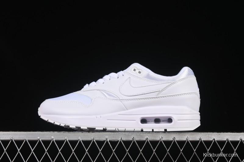 Nike Air Max 1 Retro Running Shoes with Half-Sole Air Cushion - 454746-107