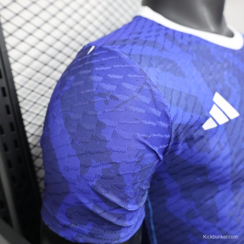 Player Version 2025 Japan Blue Jersey with Owl Design