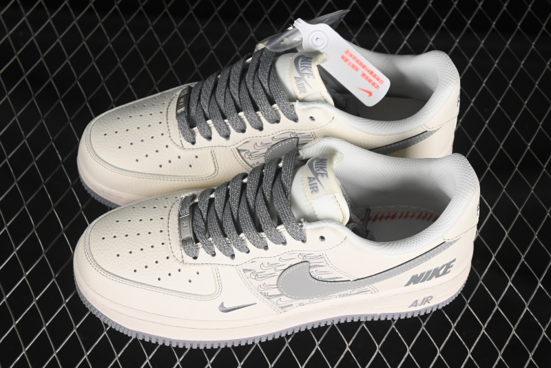 Nike Air Force 1 '07 Low Collaboration Sneakers with Double Swoosh Design - HH7518-070