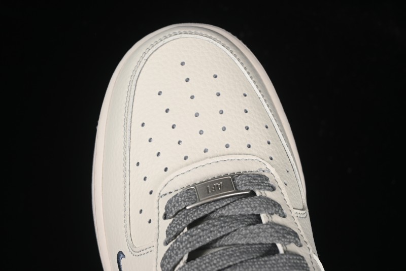 Nike Air Force 1 '07 Low The North Face x CDG Light Grey Swoosh Casual Sneakers - HH7518-052