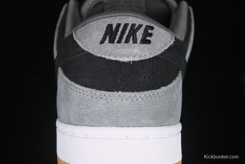 Nike SB Dunk Low Black Grey Low-Top Casual Skate Shoes - HF3063-001