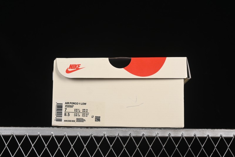 Nike Air Force 1 '07 Low The North Face Collaboration Beige Double Swoosh Casual Sneakers - AM1588-006