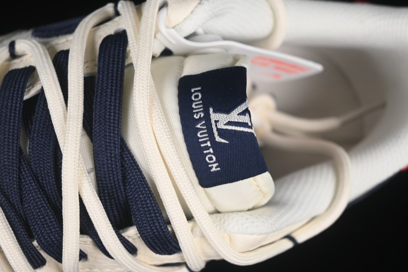 Nike Air Force 1 '07 Low LV Collaboration Blue Swoosh Drawstring Casual Sneakers - DM6868-083