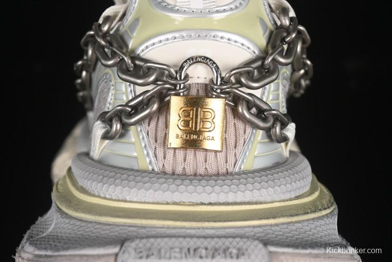 Balenciaga Phantom Sneaker 3XL Running Shoes with Transparent Heel Strap - W3XPL9182