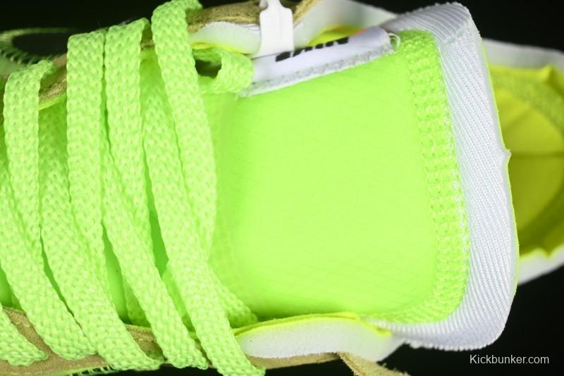 Nike Off White x Air Force 1 Low OW Collaboration Transparent Yellow Sneakers - AO4606-700