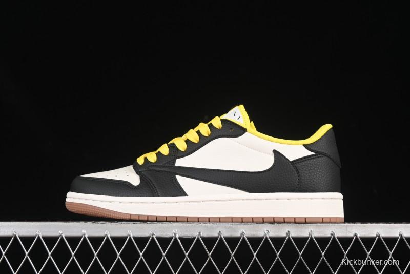 Nike Travis Scott x Fragment Design x Air Jordan 1 Low OG SP AJ1 Collaboration Sneakers - DN6901-093