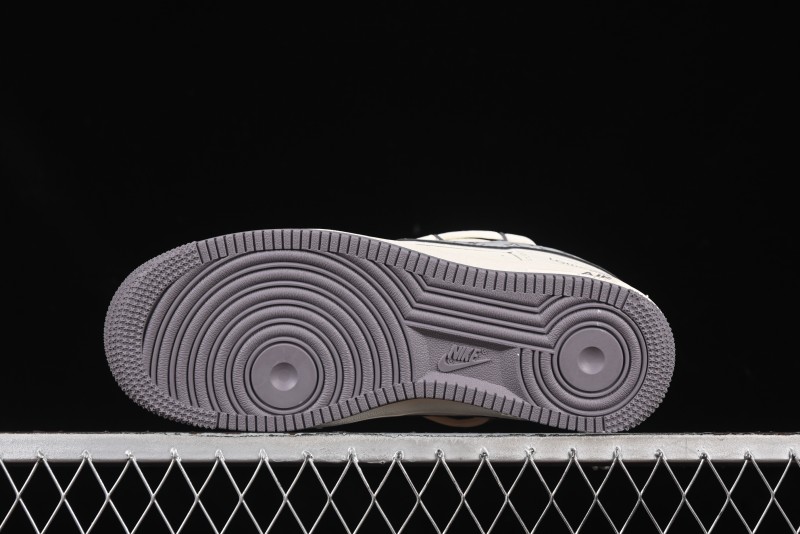 Nike Air Force 1 '07 Low LV Collaboration Grey Swoosh Drawstring Casual Sneakers - DM6868-067