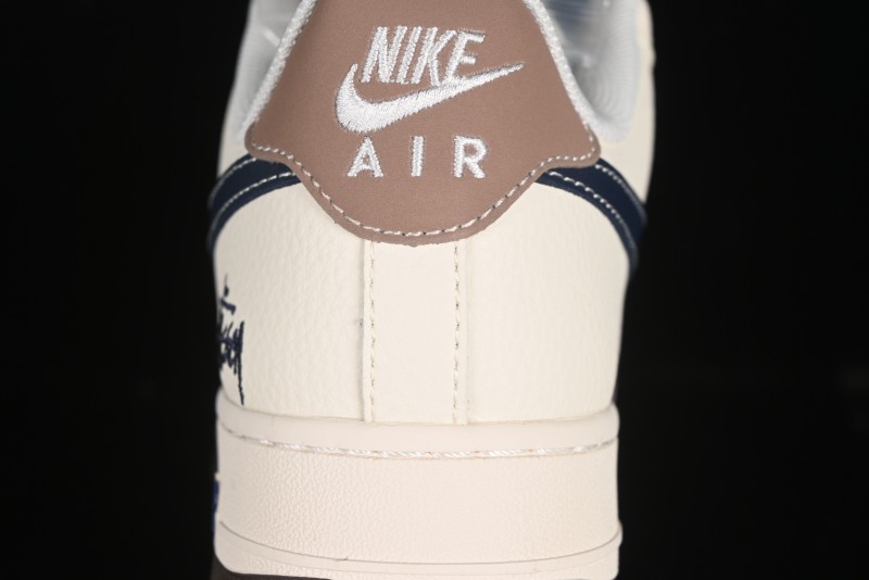 Nike Air Force 1 '07 Low Stussy Collaboration Cartoon Swoosh Casual Sneakers - ZH2598-309