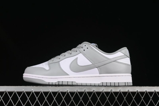Nike SB Dunk Low White Grey Low-Top Casual Skate Shoes - HF5441-105