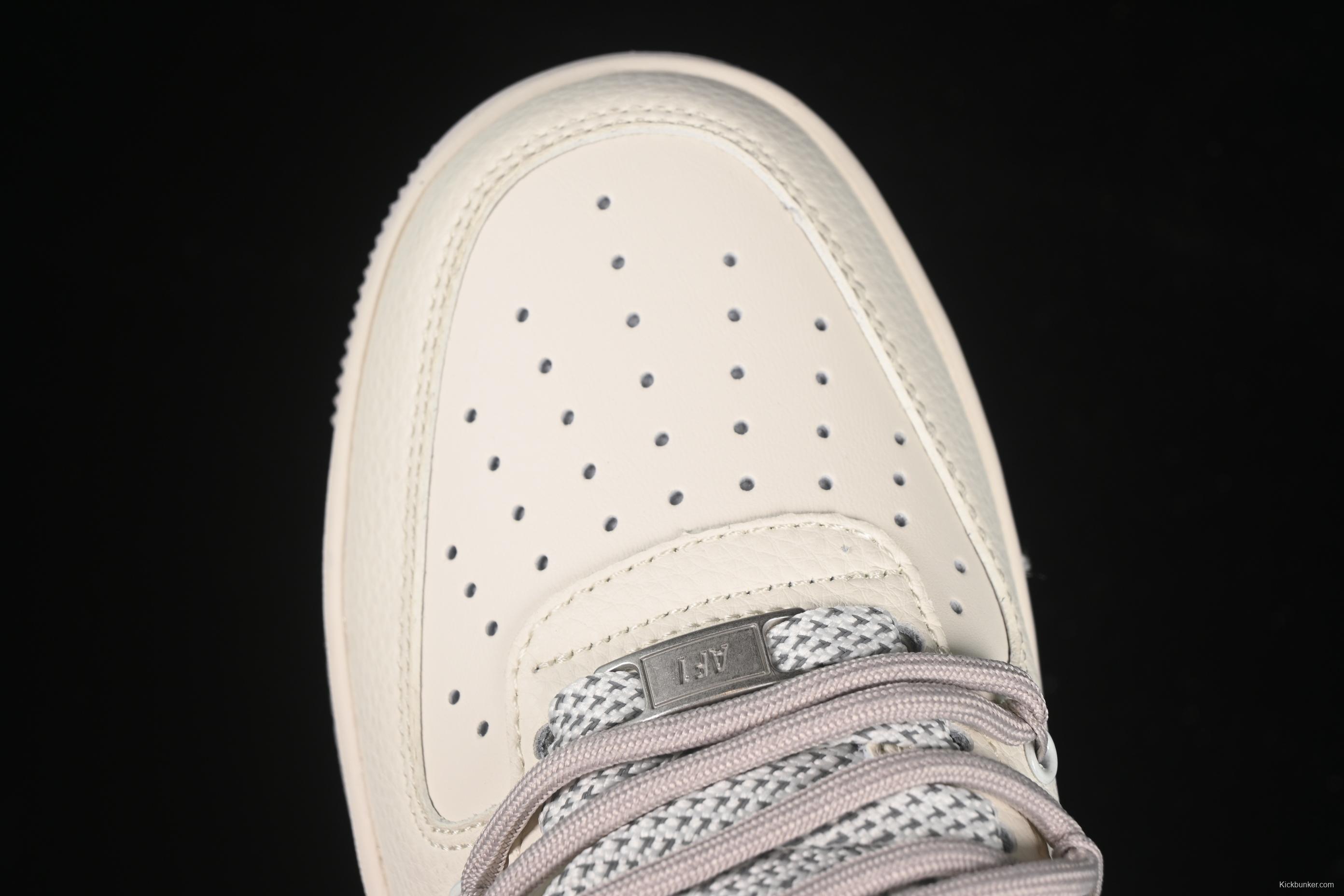 Nike Air Force 1'07 Low LV Collaboration Casual Sneakers with Full-Length Air Cushion - DM6868-095