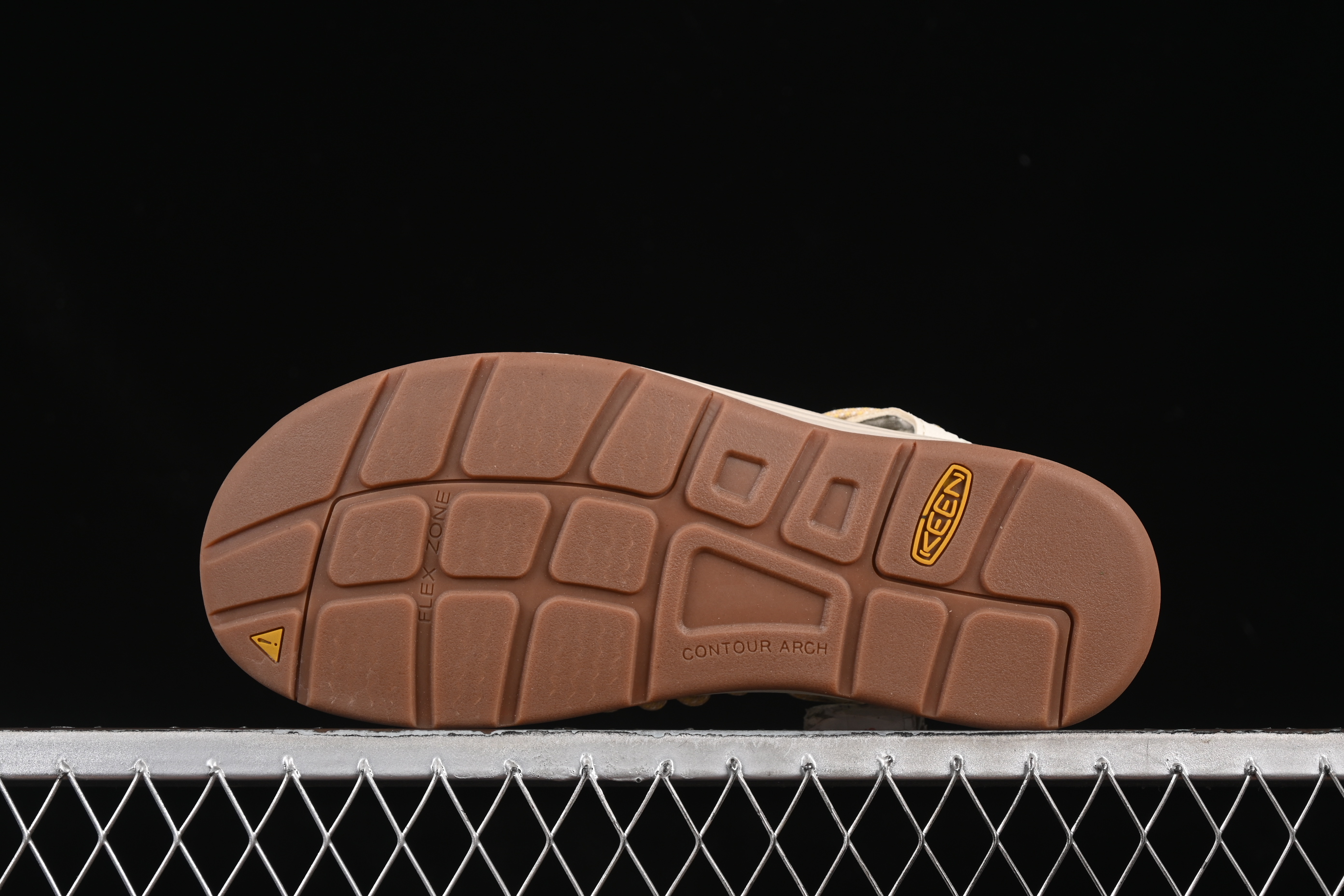 Keen Uneek Flat-M Woven Elastic Strap Casual Outdoor Water Sandals for Hiking and Wading - 1025169 MIMOSA