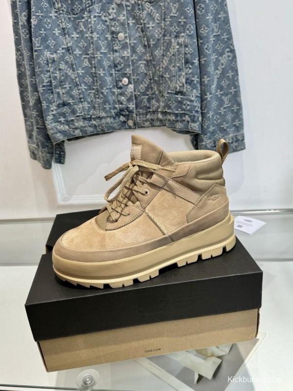 2024 Unisex UGG beige suede leather boots MJ00300