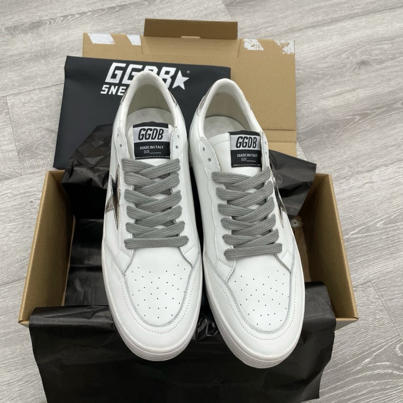 2024 Unisex GGDB White Black Leather Sneakers MJ00260