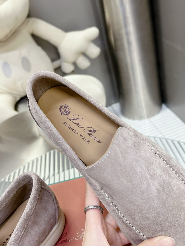 2024 Unisex Le Parmentier Beige Suede Loafers MJ00270