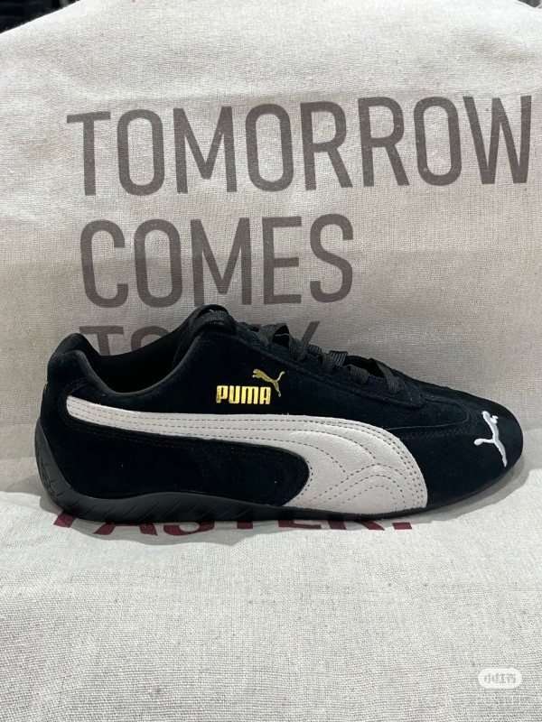 2025 Men Puma Black White Suede Sneakers KFY00260