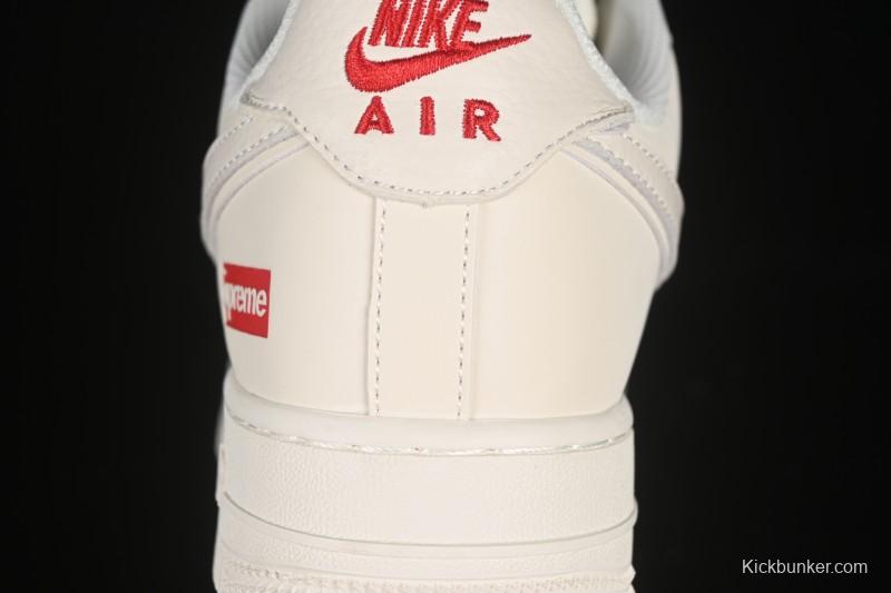 Nike Air Force 1 '07 Low Supreme Collaboration Versatile Beige Casual Sneakers - CS5288-011