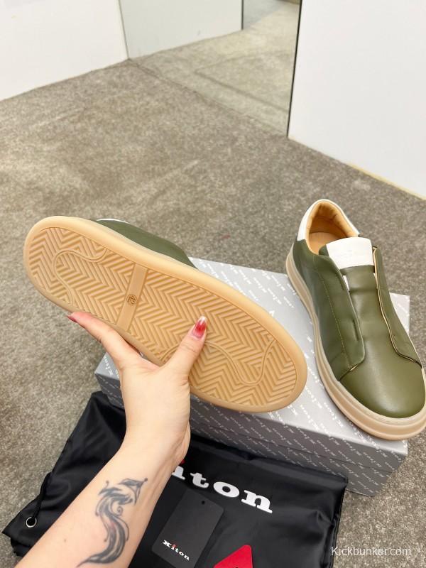 Kiton Men's Four Seasons Classic Casual Slip-On Loafer - AS00320