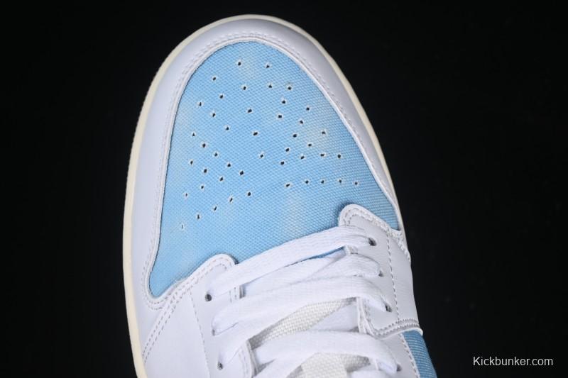 Nike Air Jordan 1 Low Worn Blue Denim Casual Sneakers - HQ2004-400