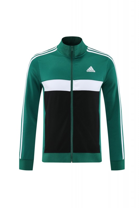 2025 Adidas Green/Black Full Zipper Jacket +Long Pants