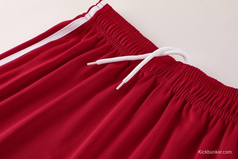 2025 Adidas Red Short Sleeve Jersey+Shorts