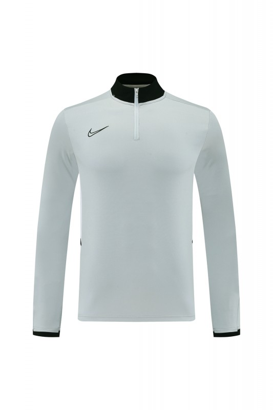 2025 Nike Grey Full Hoodie Zipper Jacket +Long Pants