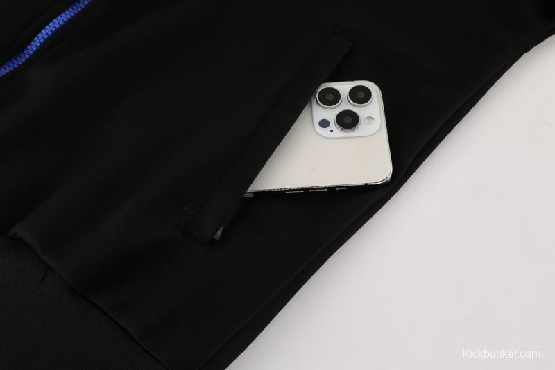 25/26 Chelsea Black/Blue Full Zipper Jacket +Long Pants