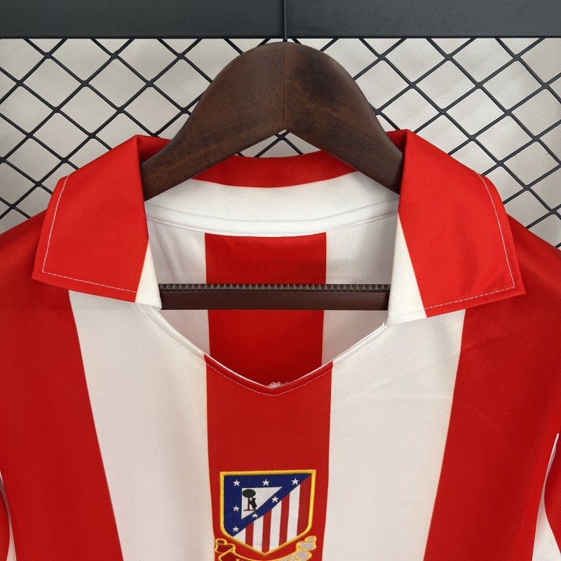 03/04 Retro Atletico Madrid Centenary Home Stadium Jersey