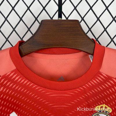 2025/26 Kids Real Madrid Orange Color Goalkeeper Red Jersey