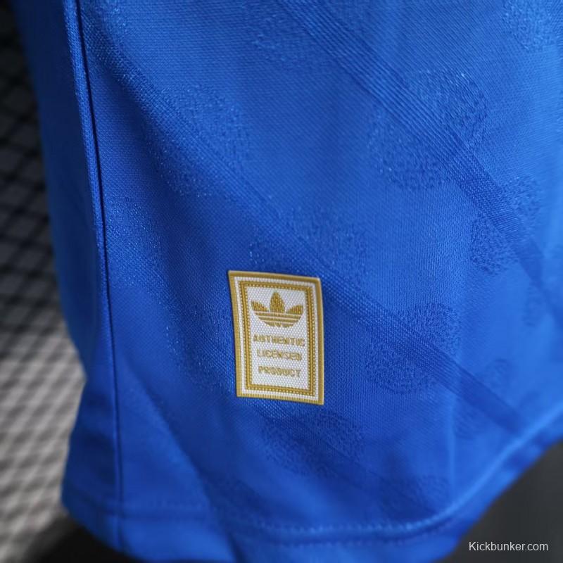 Player Version 25/26 Real Madrid Third Blue Long Sleeve Jersey