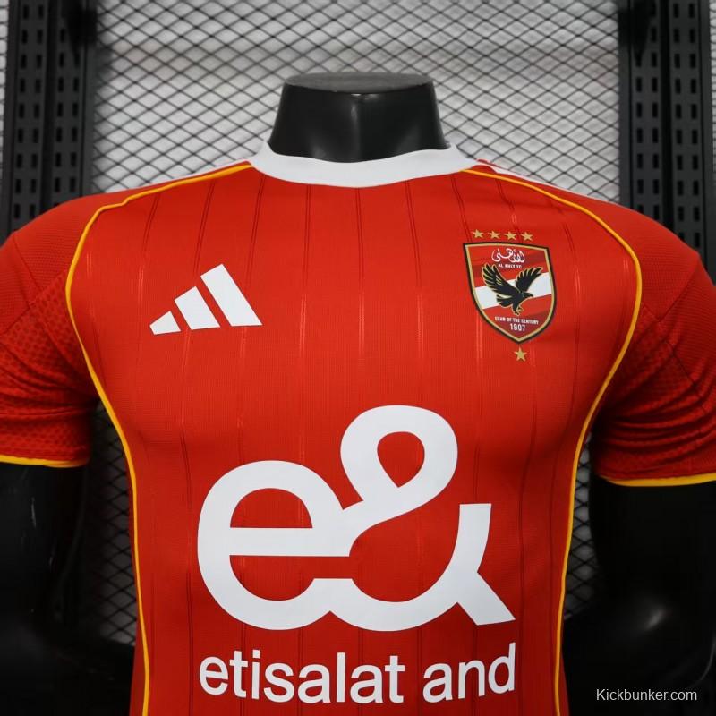 Player Version 25/26 Al Ahly FC Home Jersey