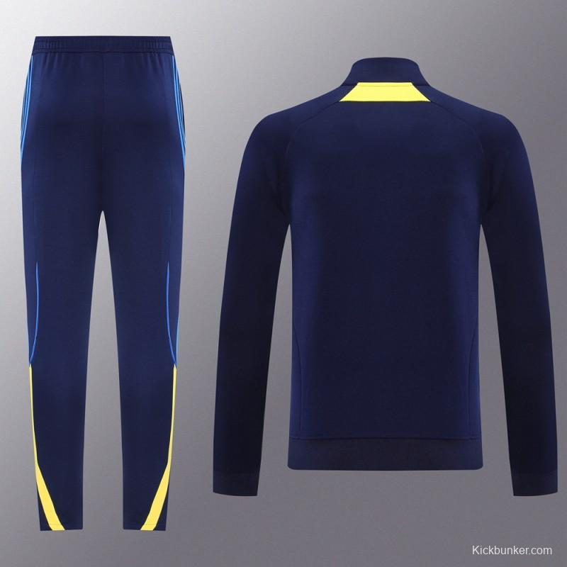 25/26 Boca Juniors Navy Full Zipper Jacket + Long Pants