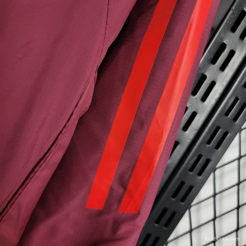 25/26 Bayern Munich Jacket Wine Windbreaker