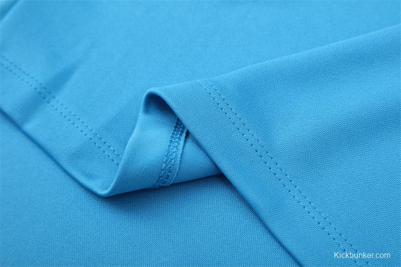 Retro 05/06 Real Madrid Light Blue Half Zipper Jacket