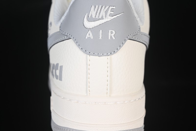 Nike Air Force 1 '07 Low Gucci Collaboration Ghost Face Beige Gray Casual Sneakers - QW5836-024