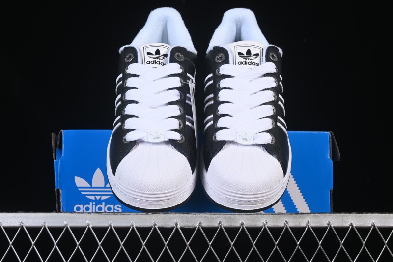 Adidas Superstar II J Casual Sneakers with Shell Toe Design - JQ0314
