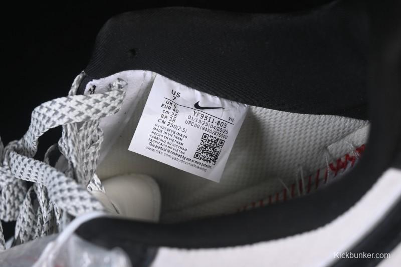 Nike Air Force 1'07 Low Casual Sneakers in White Black Gray - YF9511-805