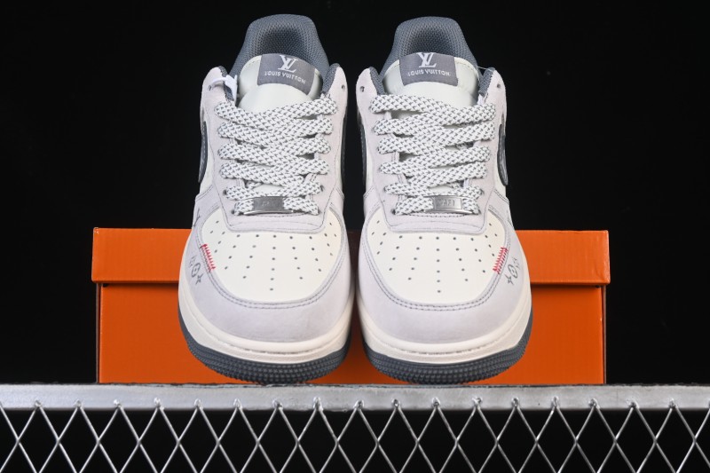 Nike Air Force 1 '07 Low LV Collaboration Grey Hook Woven Label Casual Sneakers - CX5050-Y25