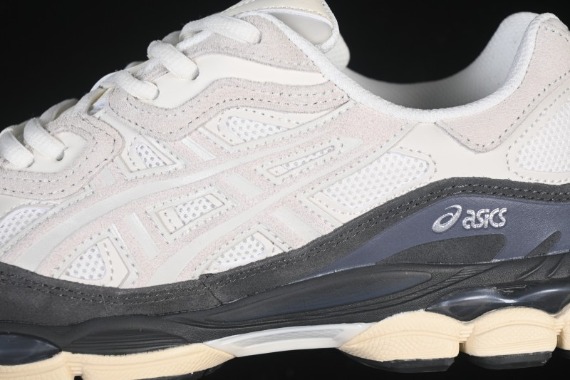 Asics Gel-NYC Retro Running Shoes with Breathable Mesh and Suede Upper - 1203A383-111