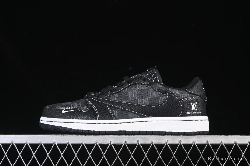 Nike Travis Scott x Fragment Design x Air Jordan 1 Low OG SP AJ1 Low Top Casual Sneakers - DZ5899-008
